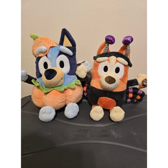 12"  Bluey & Bingo Halloween  Plush, Bluey License - Picture 1 of 6